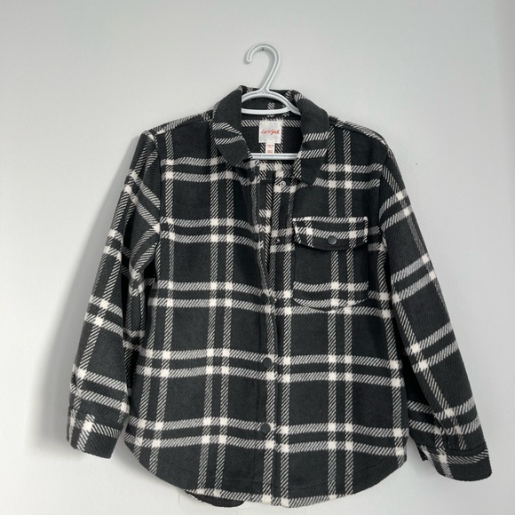 Cat & Jack (Target) Fleece Plaid Shacket Women’s XS (Kids Size L) - Picture 1 of 4